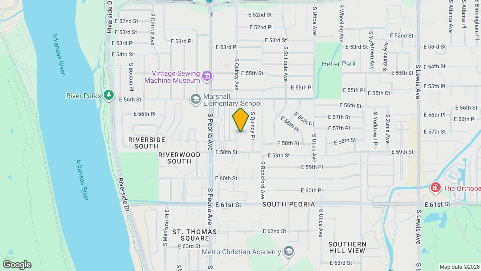 5667 S Quincy Ave Map and Location Details