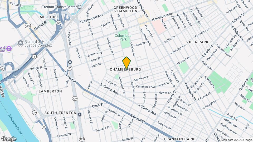 601 Chestnut Ave Map and Location Details