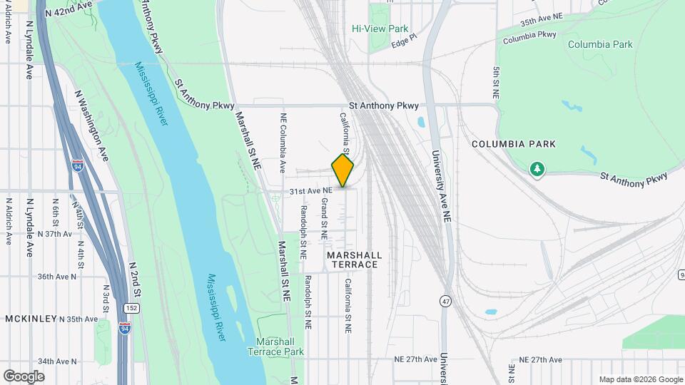 3052 California St NE, Unit 1 Mapa y Detalles de la Ubicación