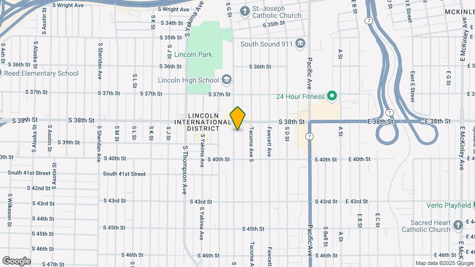 3819 S G St Map and Location Details