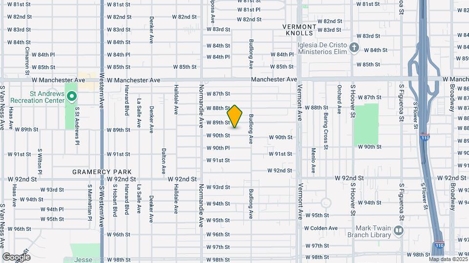 1235 W 90th St Map and Location Details