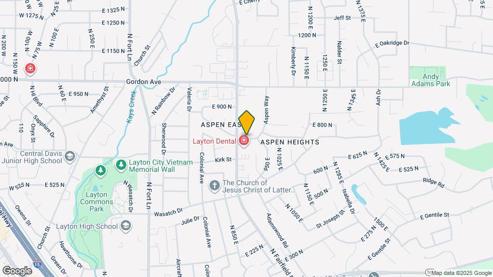 754 E 950 N Map and Location Details