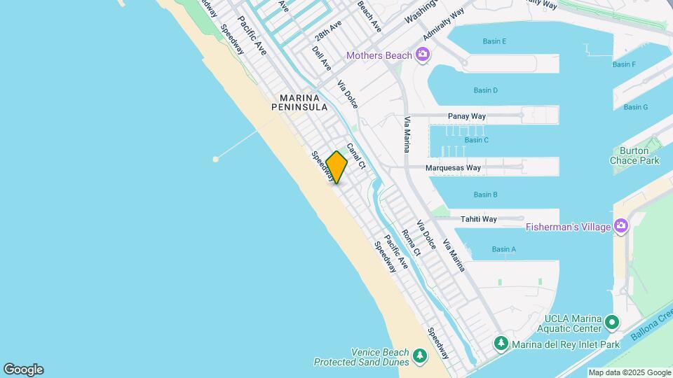 3806 Ocean Front Walk Mapa y Detalles de la Ubicación