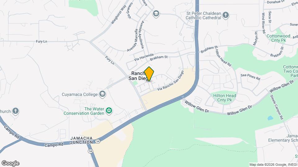 11376 Via Rancho San Diego Via Map and Location Details