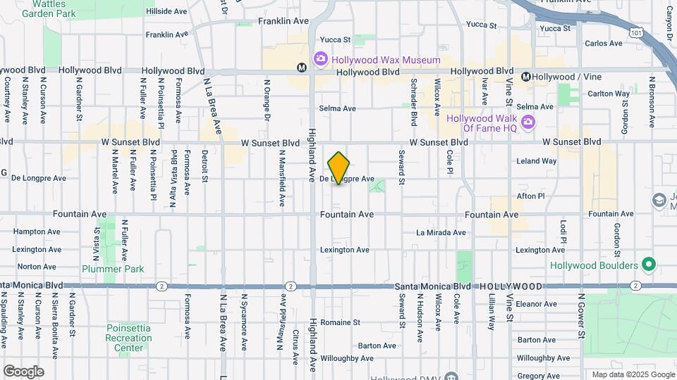 1340 N McCadden Pl Map and Location Details