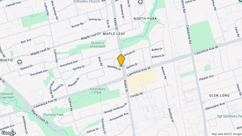 2416 Keele St Map and Location Details