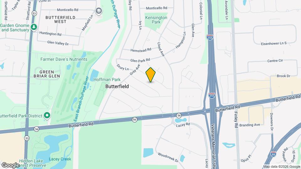 21W154 Canary Rd Map and Location Details