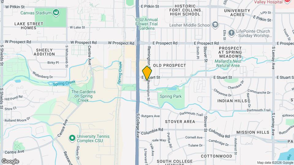 1811 Remington St Map and Location Details