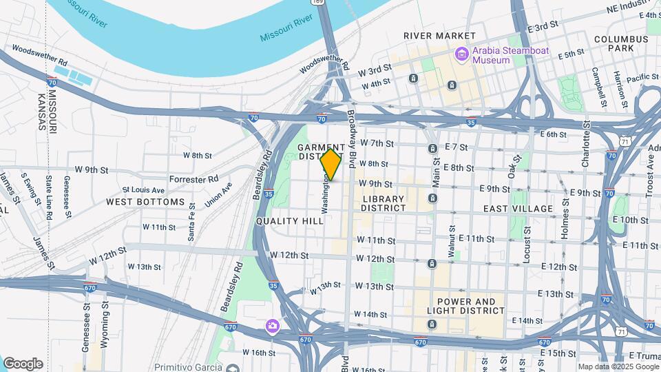 445 W 9th St Map and Location Details