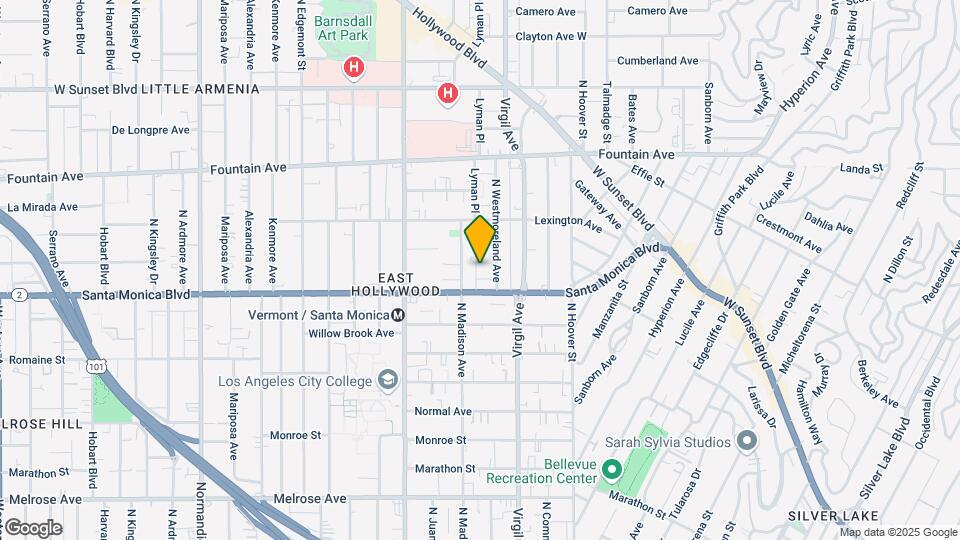 1127 N Westmoreland Ave Map and Location Details