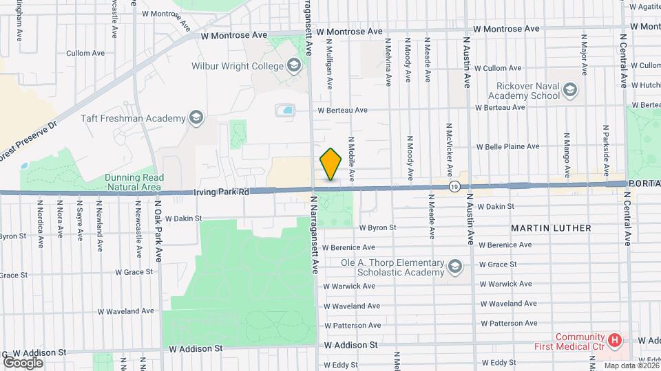 6334 W Irving Park Rd Map and Location Details