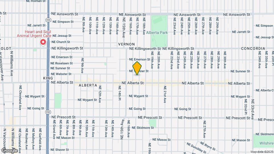 5035 NE 17th Ave Map and Location Details