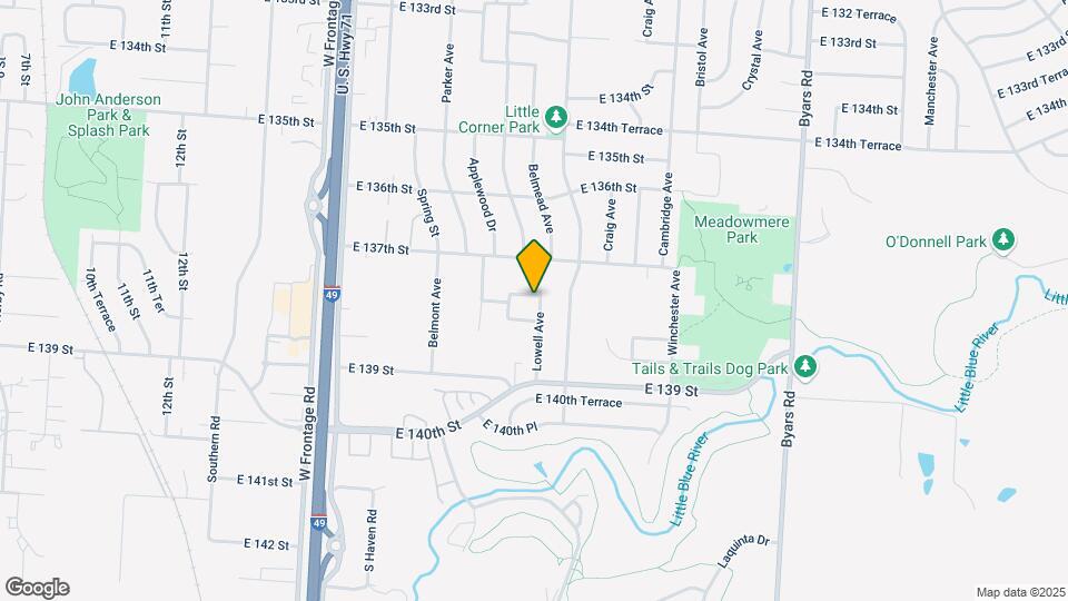 13720 Lowell Ave Map and Location Details