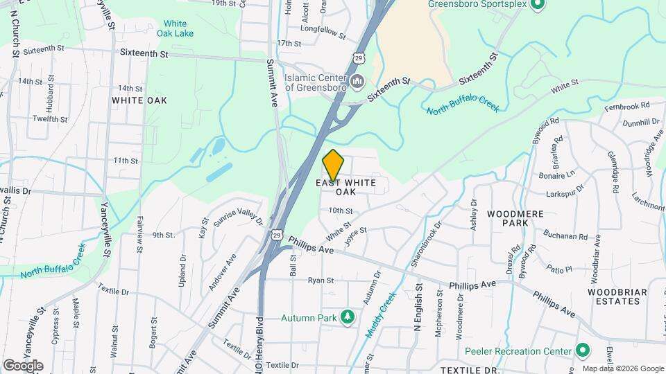 1707 Water St Map and Location Details