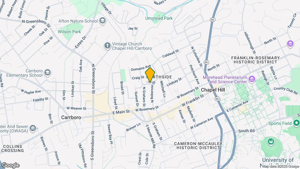 414 Whitaker St Map and Location Details