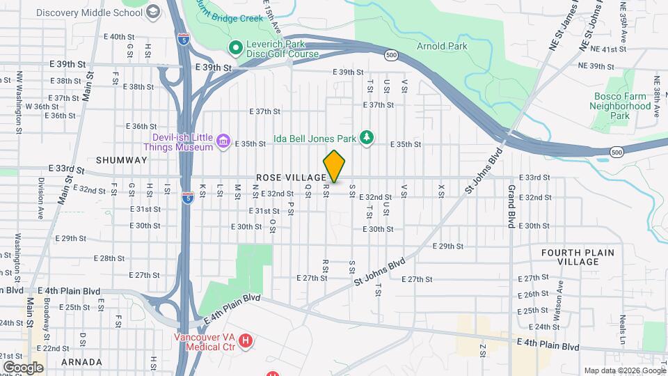 1804 E 32nd St Map and Location Details