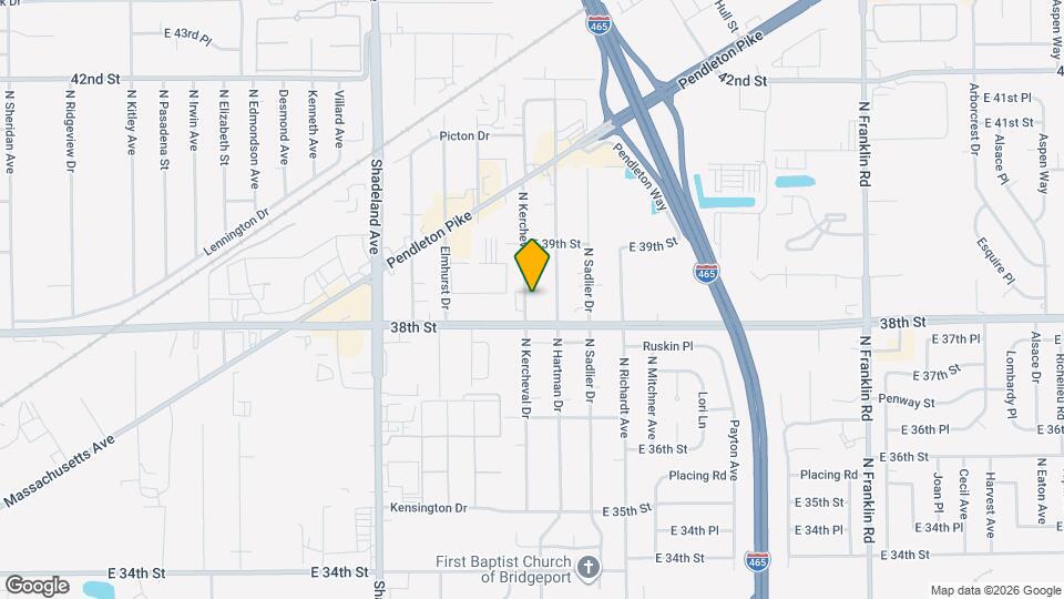 3813 N Kercheval Dr Map and Location Details