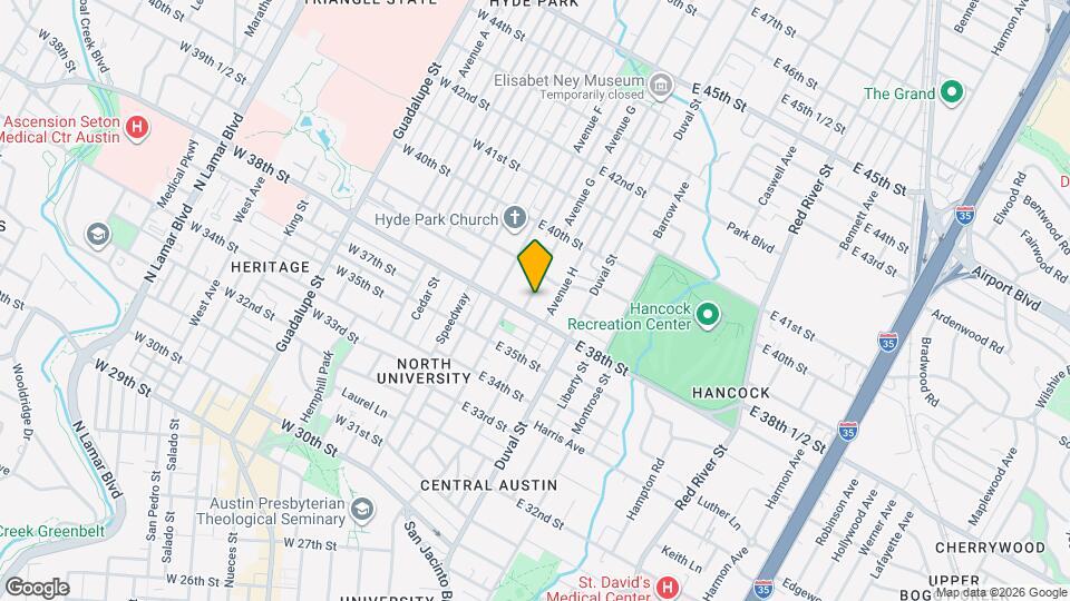 3805 Avenue G Map and Location Details