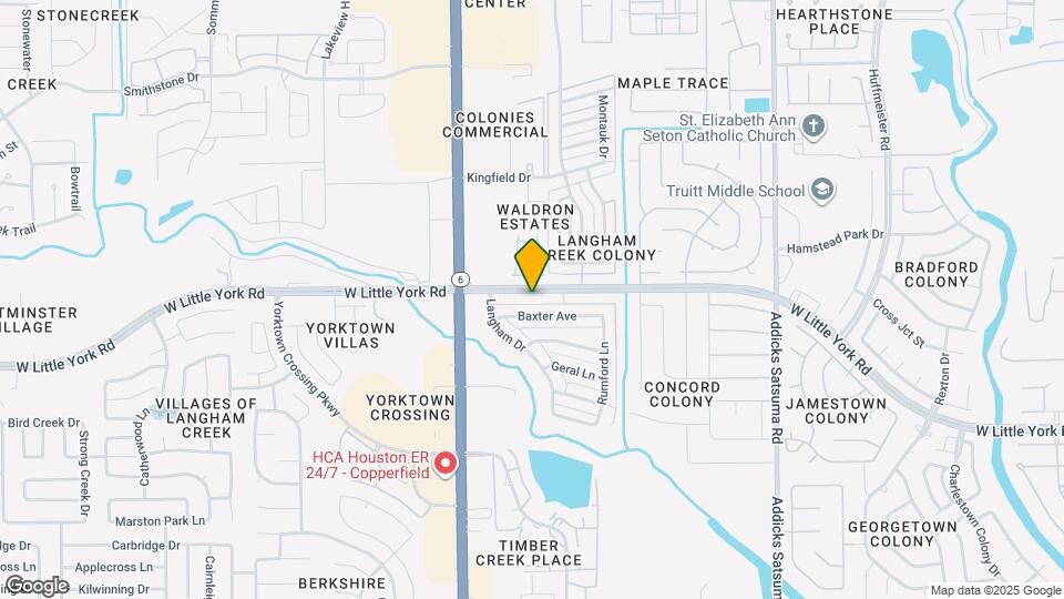 15427 W Little York Rd Map and Location Details