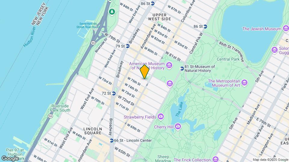 108 W 76th St Map and Location Details