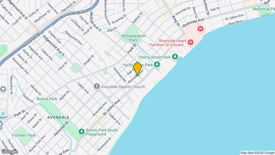 3102 Riverside Ave Map and Location Details