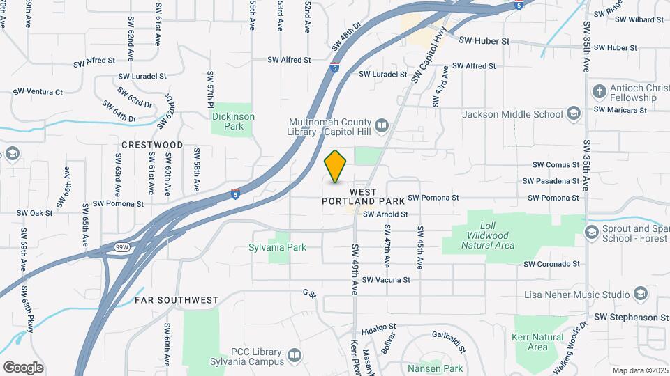 5014 SW Pasadena St Map and Location Details