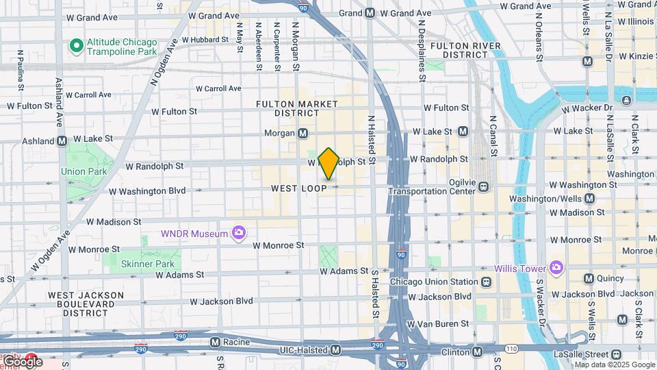 910 W Washington Blvd Map and Location Details