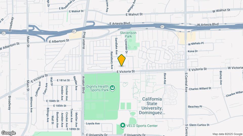 849 E Victoria St Map and Location Details