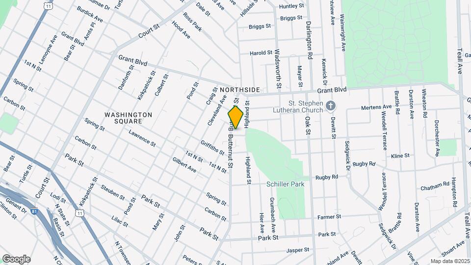 1322 Butternut St Map and Location Details