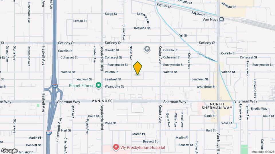 15025 Leadwell St Map and Location Details