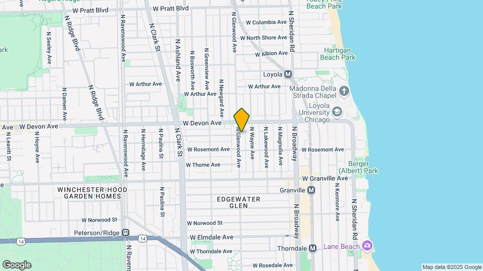 6331-6333 N Glenwood Ave Map and Location Details