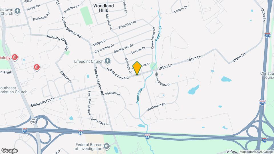 846 N Pope Lick Rd Mapa y Detalles de la Ubicación