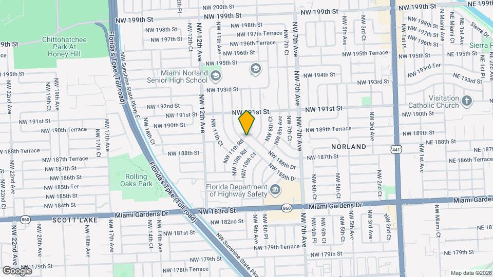1081 NW 185th Dr Map and Location Details
