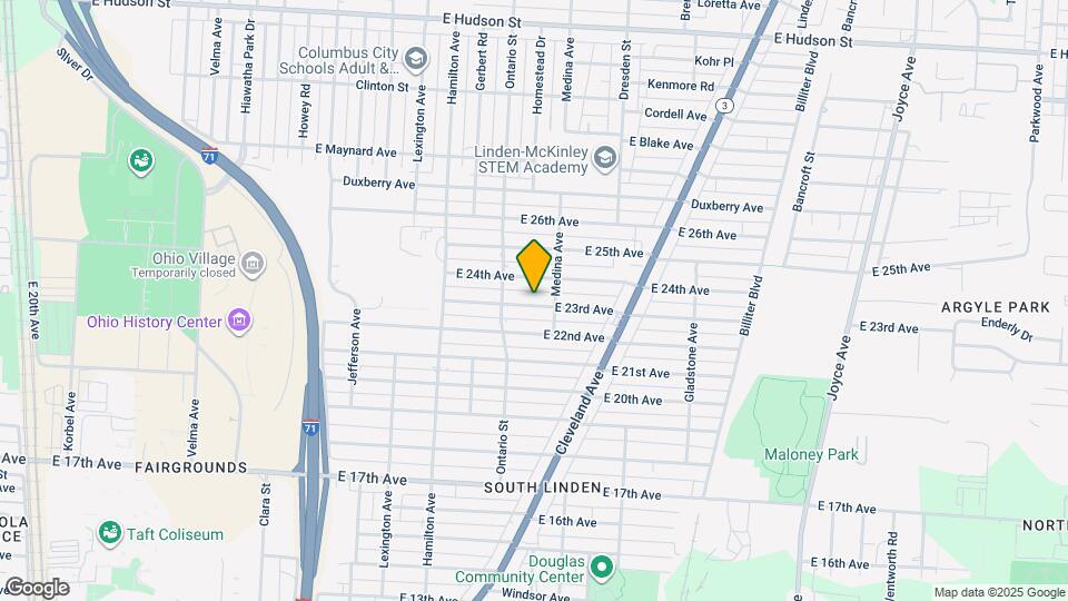 1218 E 23rd Ave Map and Location Details