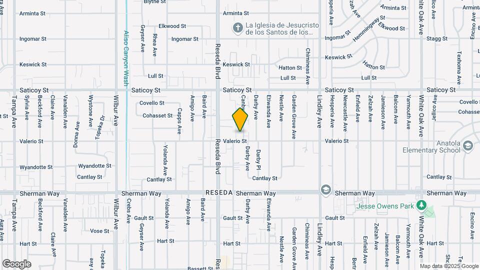 18405 Valerio St Map and Location Details