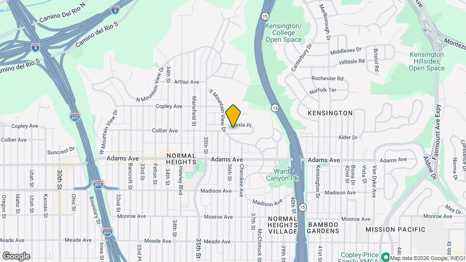 3622 1/2 Collier Ave Mapa y Detalles de la Ubicación