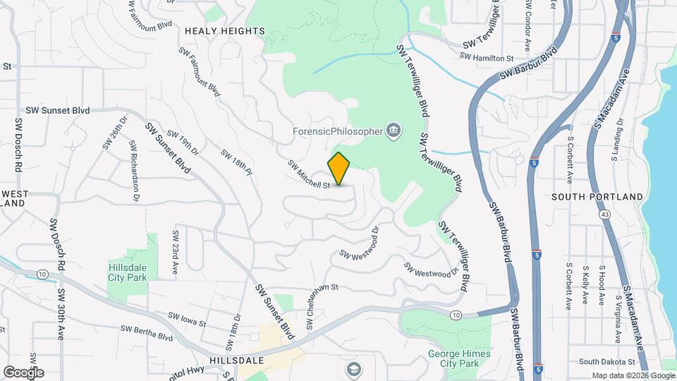 1100 SW Mitchell St Map and Location Details