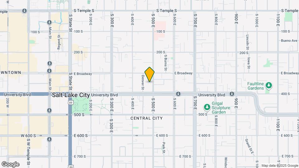 352 S 500 E Map and Location Details