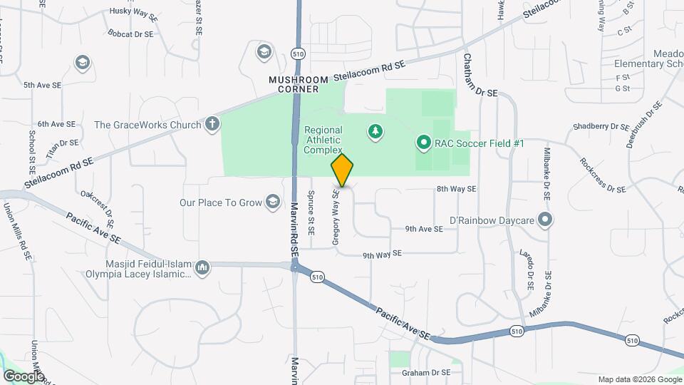 910 Gregory Way SE Mapa y Detalles de la Ubicación