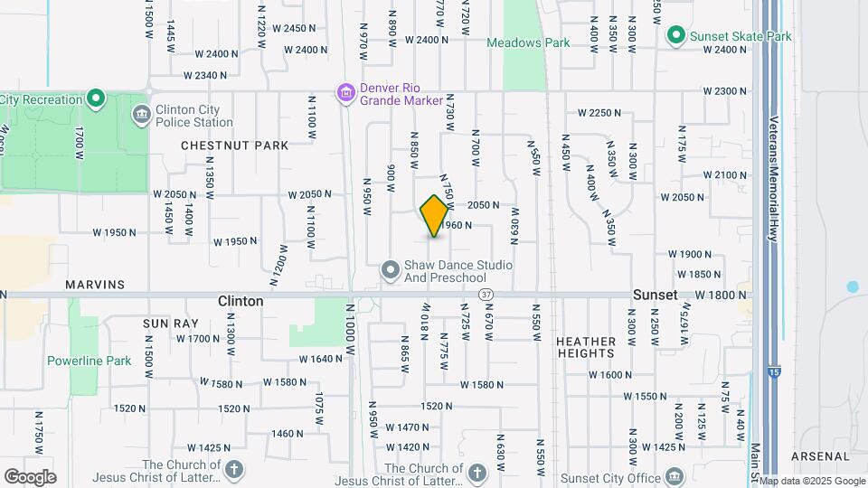 1932 N 810 W Mapa y Detalles de la Ubicación