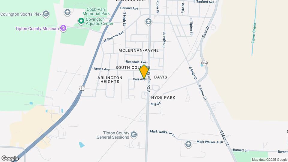 314 Carr Ave Map and Location Details