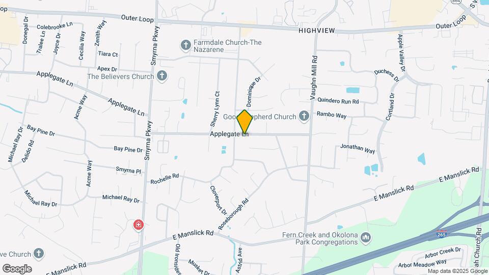 6900 Applegate Ln Map and Location Details