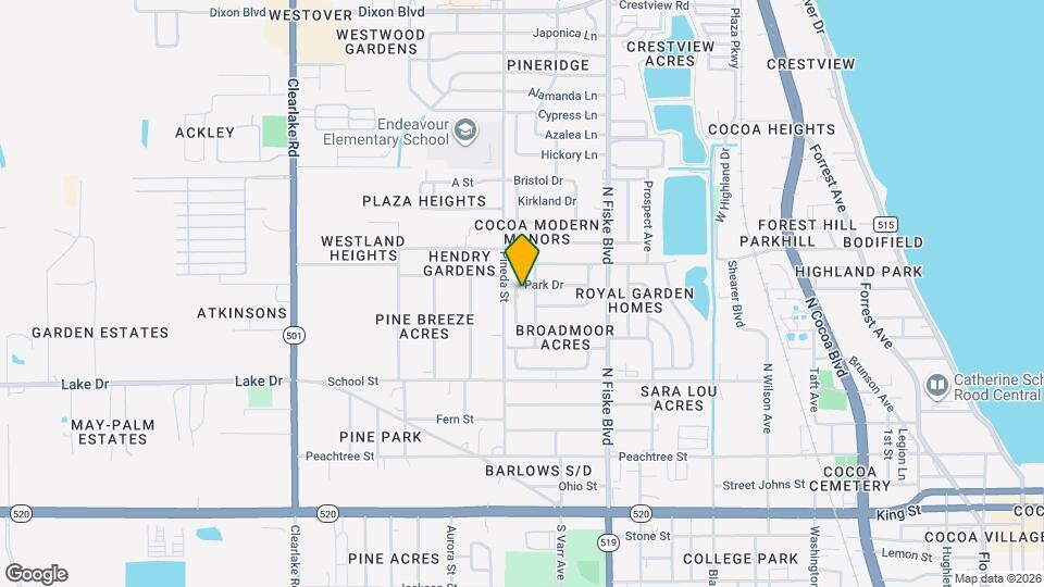 1105 Park Dr Map and Location Details