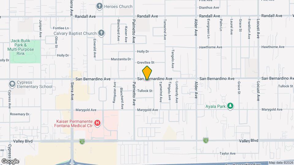 17393 San Bernardino Ave Map and Location Details