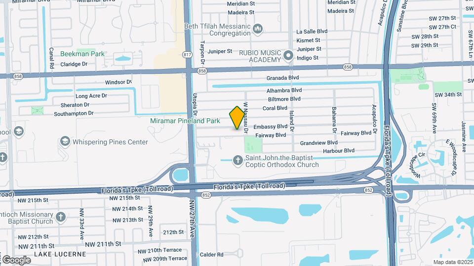 7821 Fairway Blvd Map and Location Details