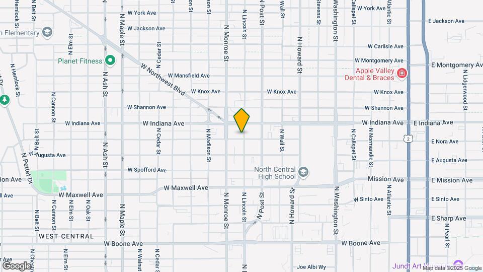902 W Nora Ave Map and Location Details