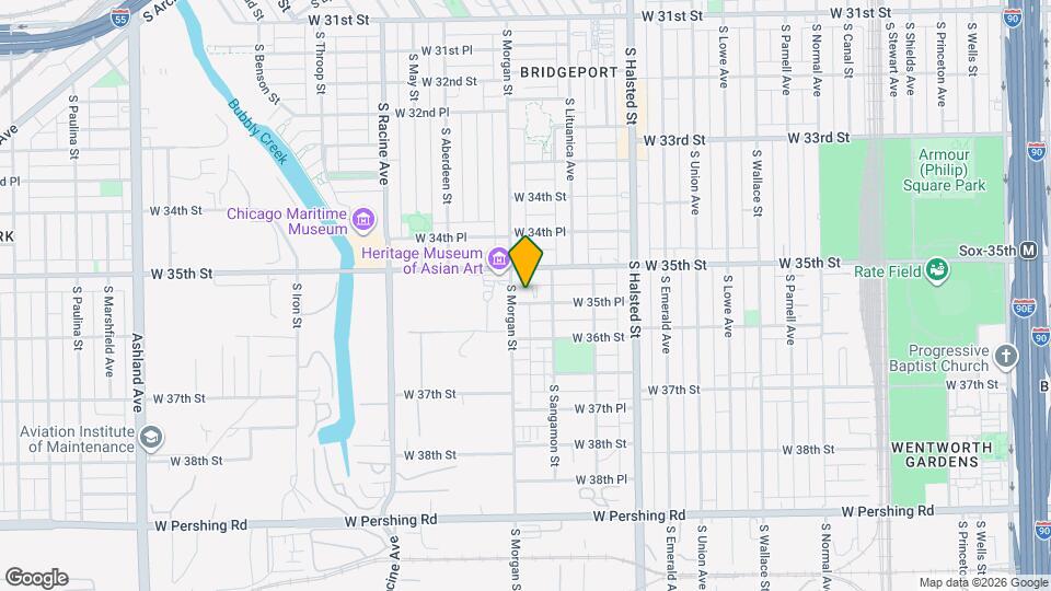 974 W 35th Pl Map and Location Details