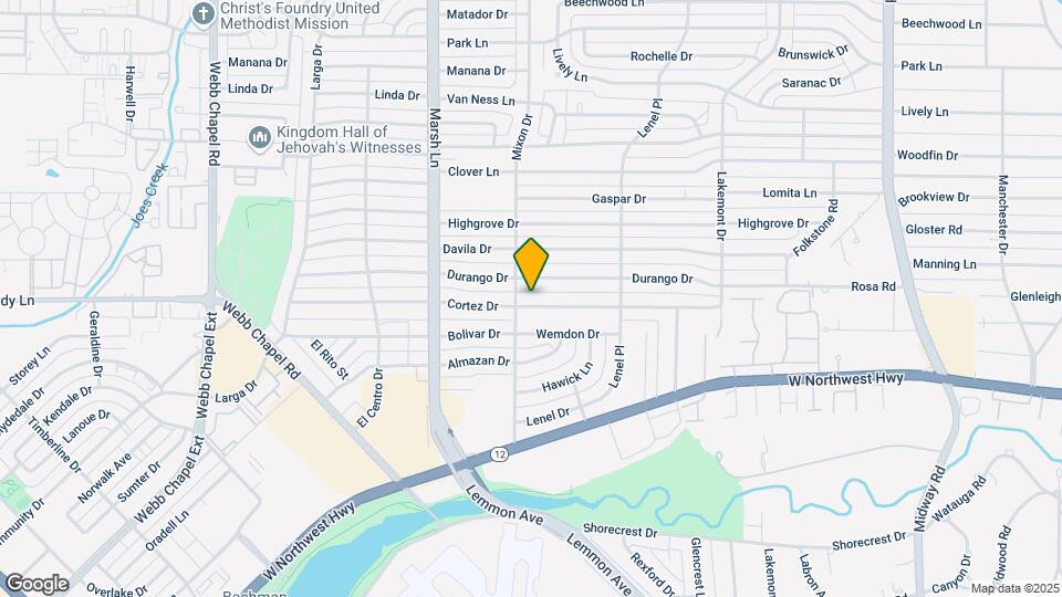 3813 Cortez Dr Map and Location Details