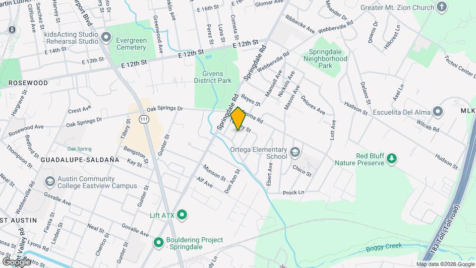 1127 Denfield St Mapa y Detalles de la Ubicación