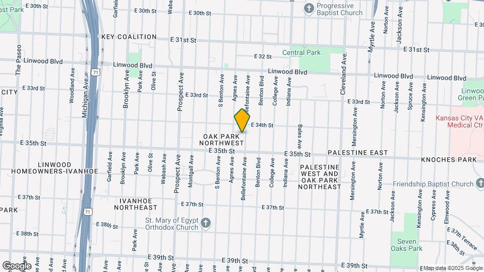 3420 Bellefontaine Ave Map and Location Details